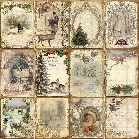 Christmas Ephemera Journal Pages